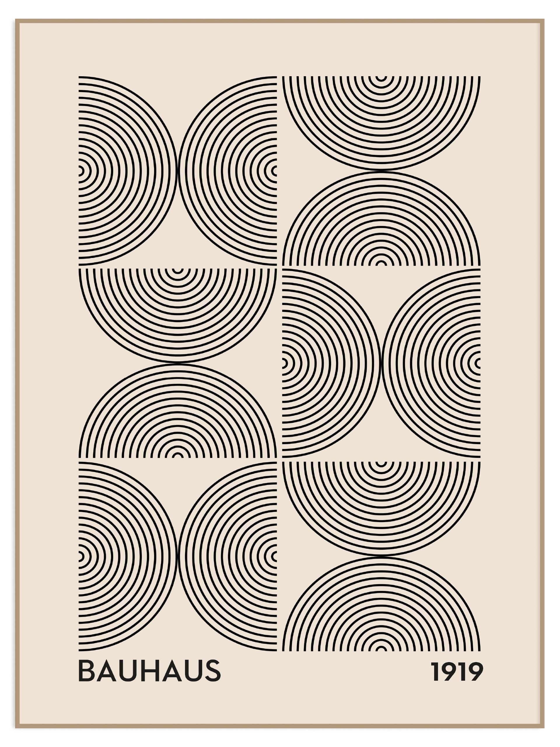 Plakat Bauhaus 1919 No.2 bez marginesu (l) Plakat Bauhaus 1919 No.2 - obrazek 1