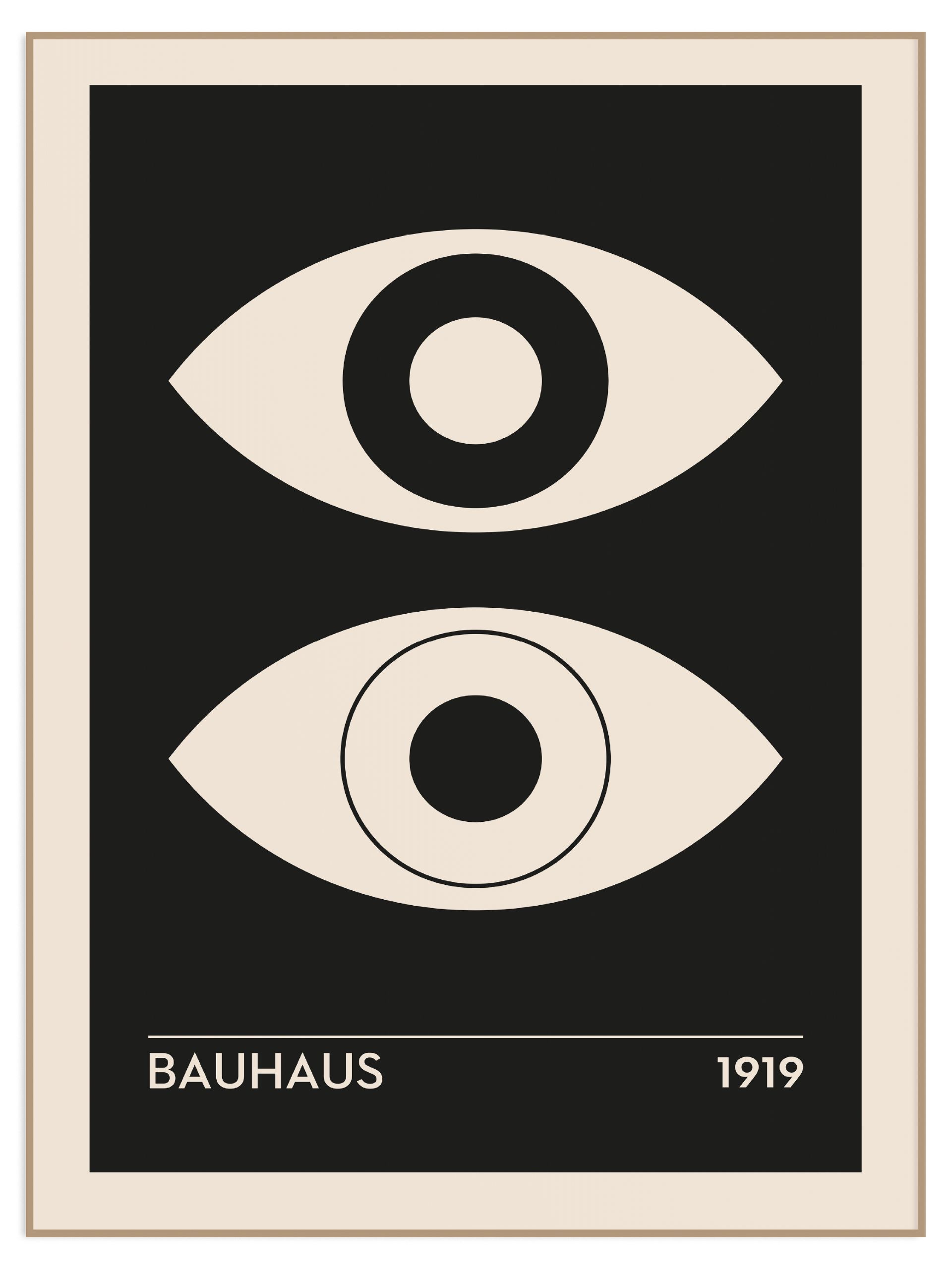 Plakat Bauhaus 1919 No.3 na całej powierzchni (l) Plakat Bauhaus 1919 No.3 - obrazek 1