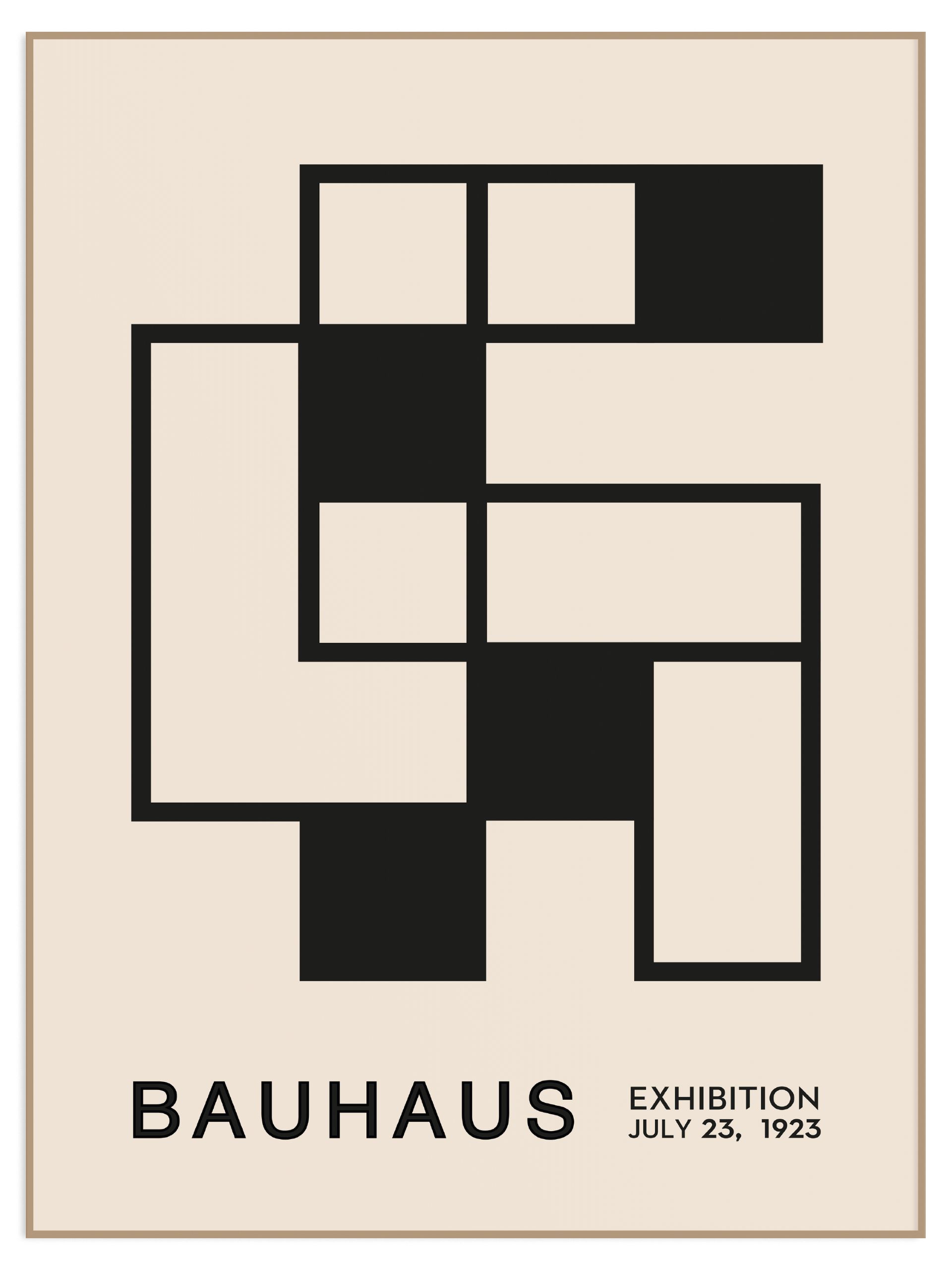 Plakat Bauhaus Exhibition 1923 bez marginesu (l) Plakat Bauhaus Exhibition 1923 - obrazek 1