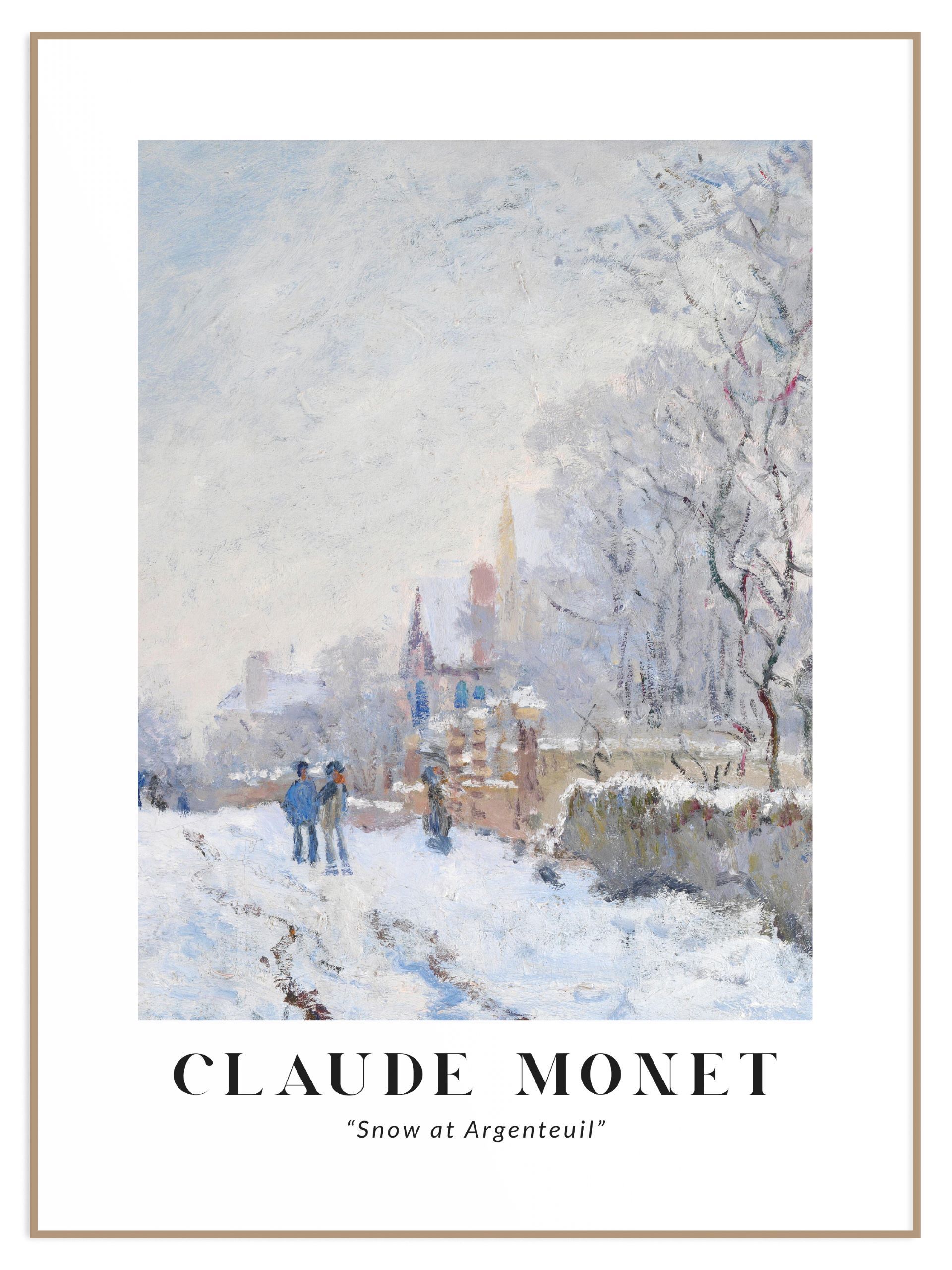 Plakat Claude Monet snow Plakat Claude Monet snow - obrazek 1