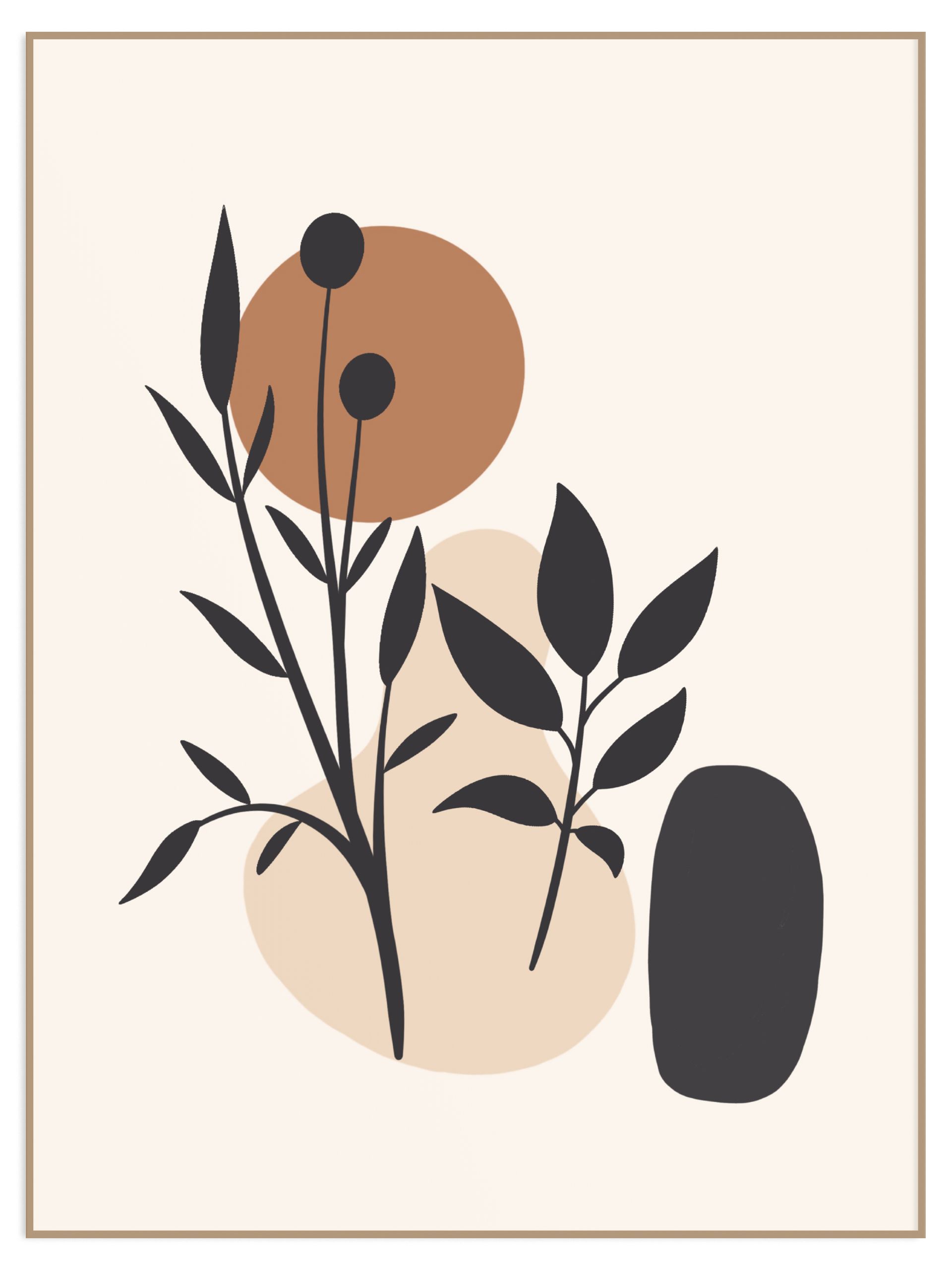 Plakat abstract boho 2 bez marginesu (l) Plakat abstract boho 2 - obrazek 1