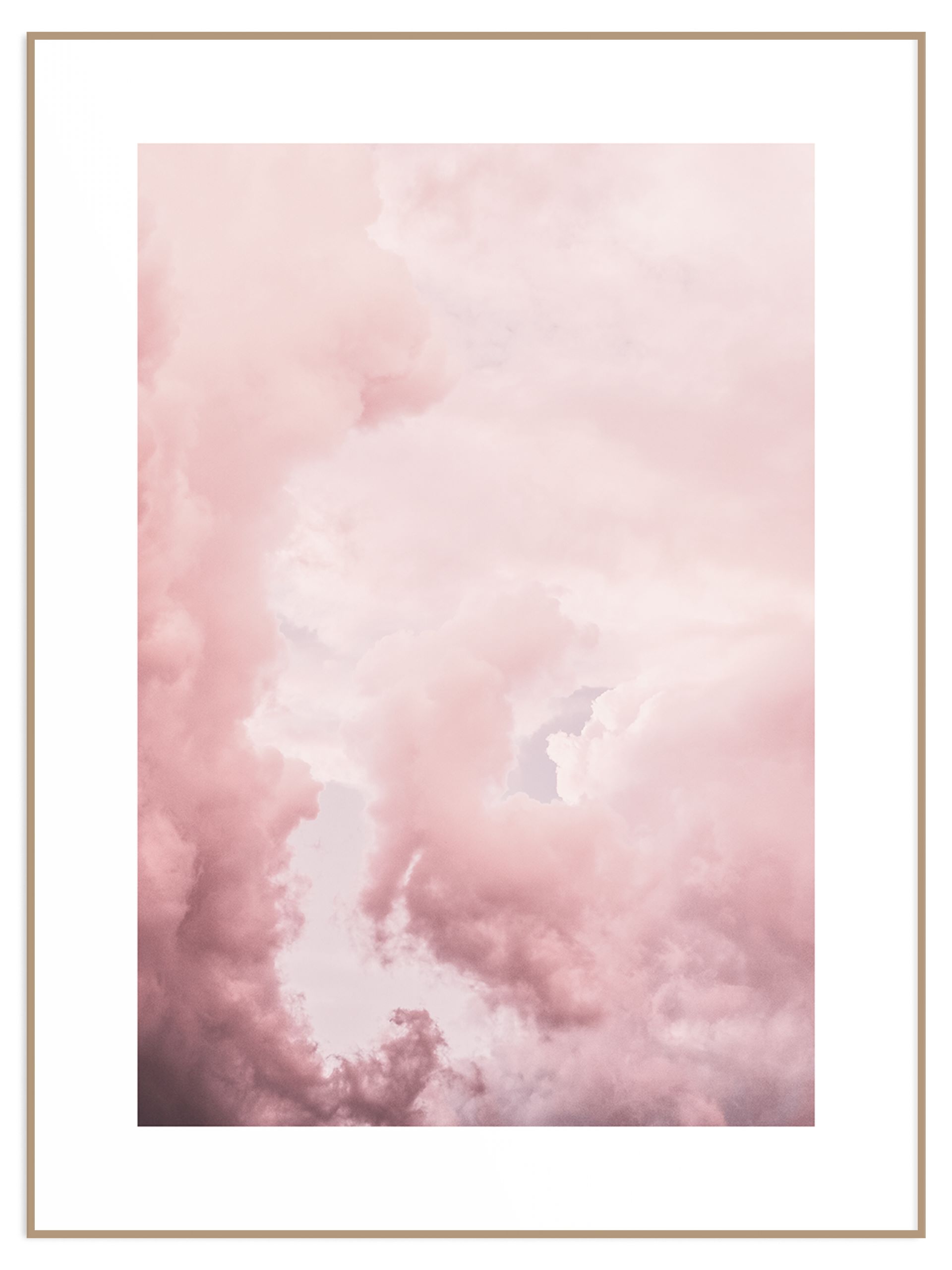 Plakat aesthetic różowe niebo (sklep) Plakat różowe chmury - obrazek 1
