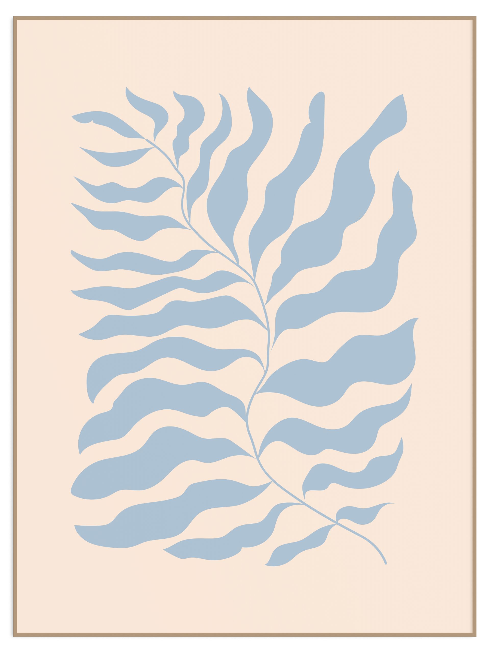 Plakat blue botanicals - bez marginesu (l) Plakat blue botanicals - obrazek 1