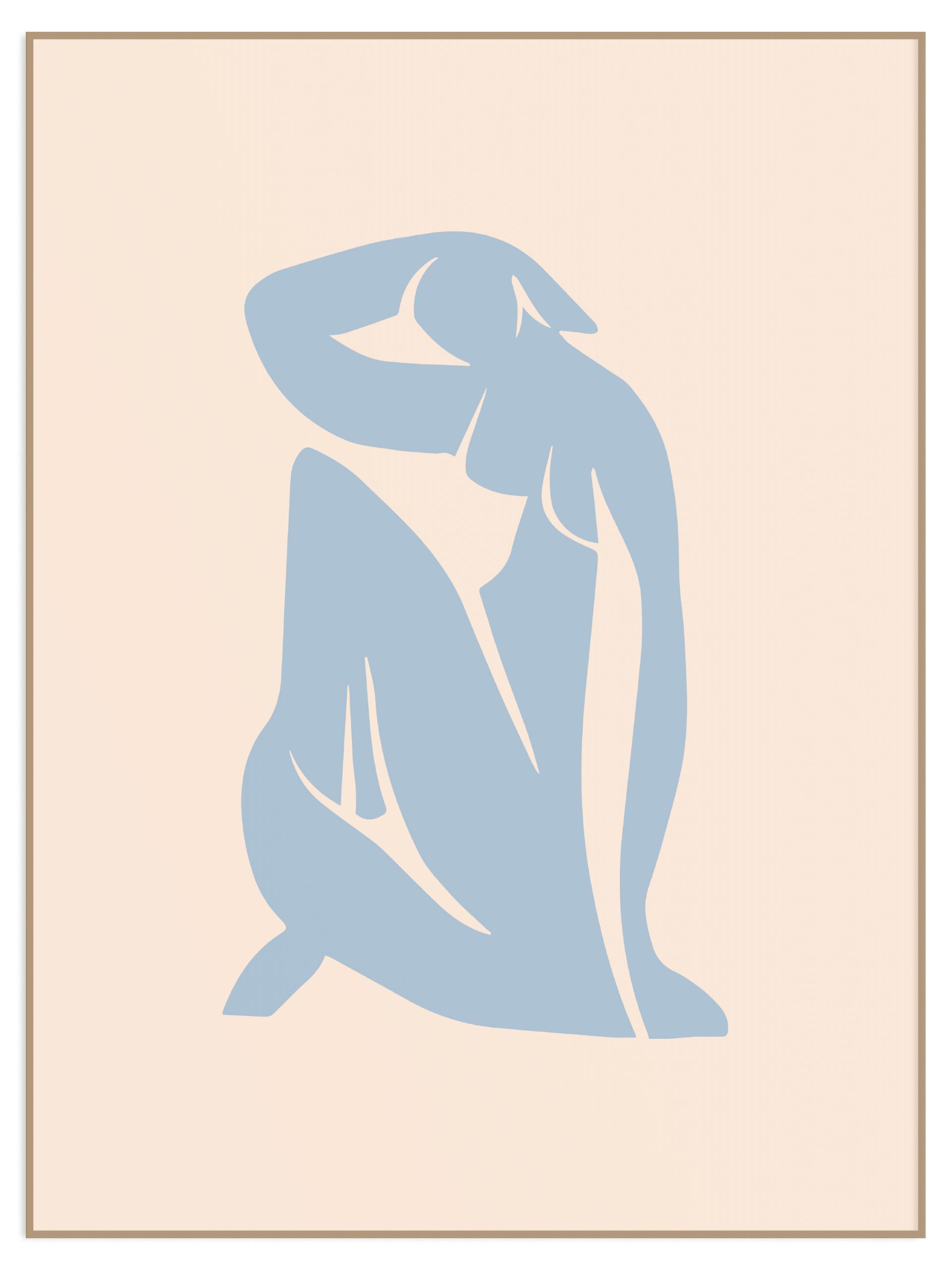 Plakat blue decoupes - bez marginesu (l) Plakat blue decoupes - obrazek 1