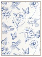 Plakat blue vintage pattern - obrazek 3