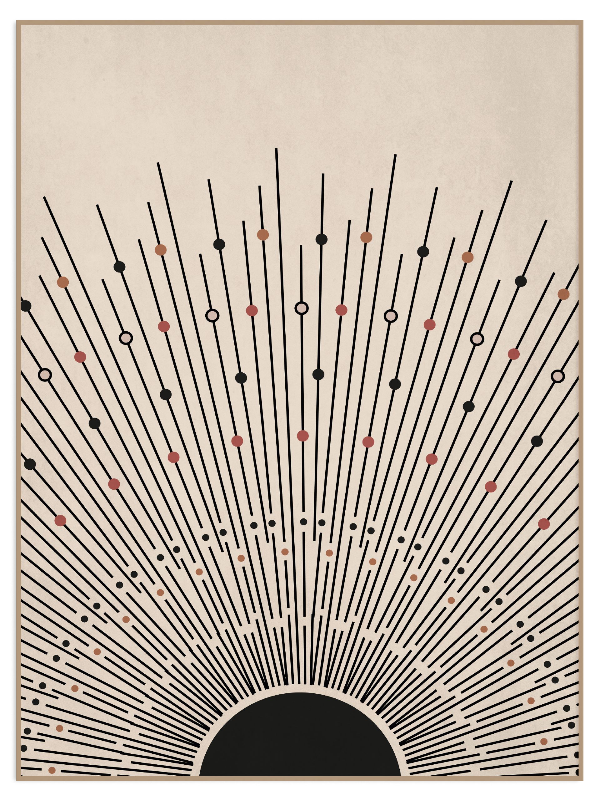 Plakat boho sun bez marginesu (l) Plakat boho sun - obrazek 1