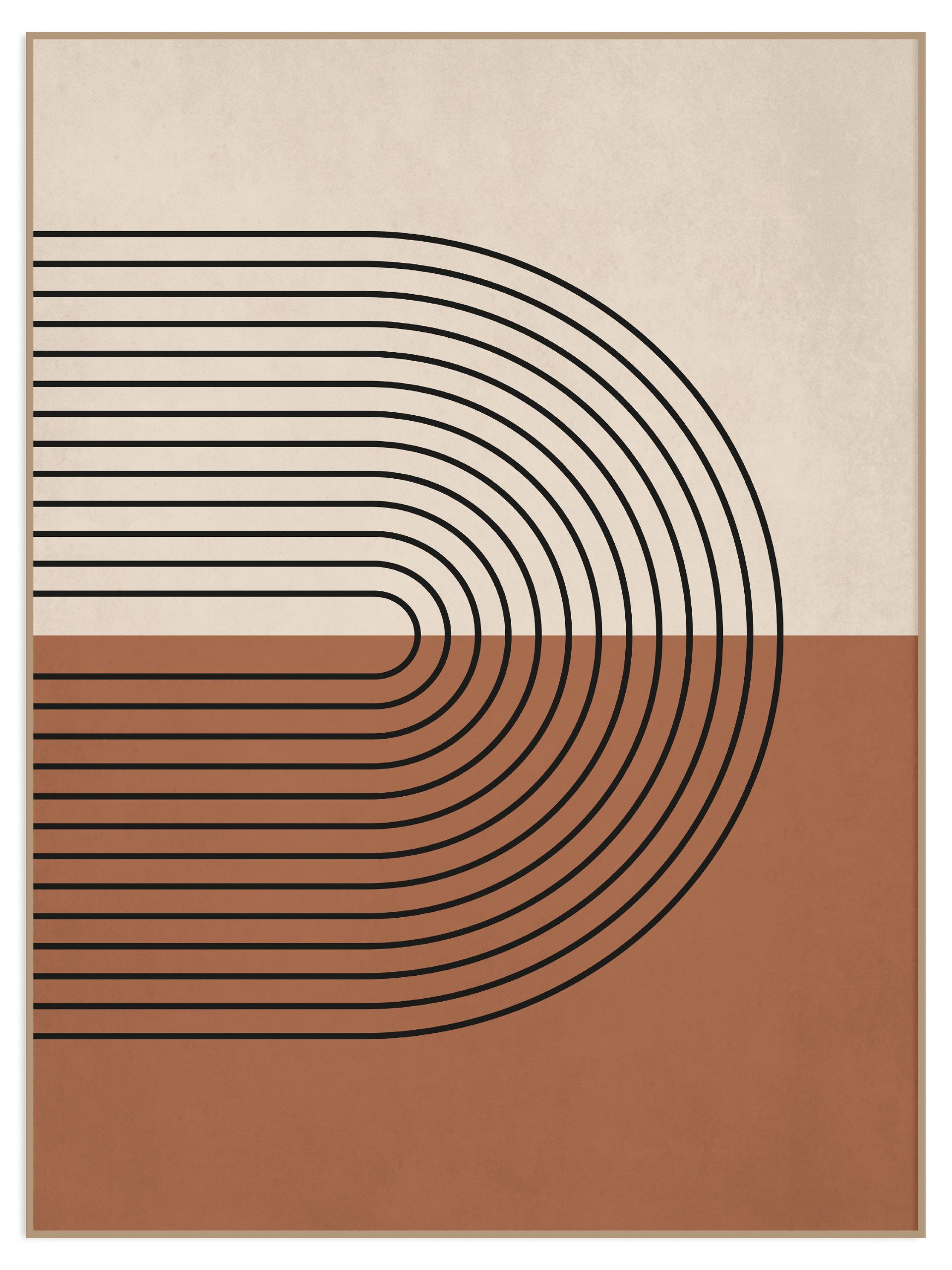 Plakat brown abstract bez marginesu (l) Plakat brown abstract - obrazek 1