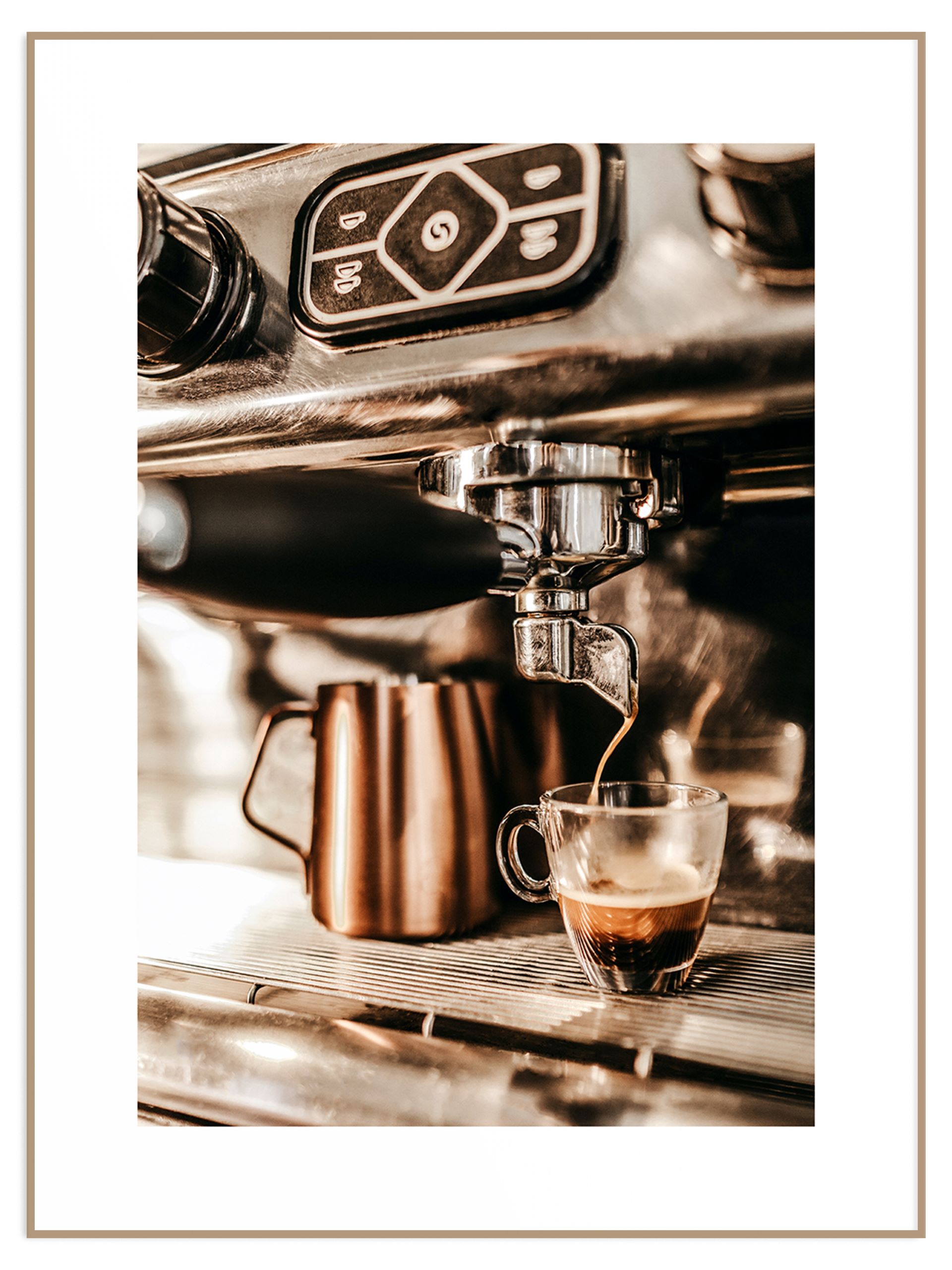 Plakat dla kawosza espresso (sklep) Plakat ekspres i kawa - obrazek 1