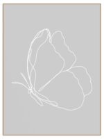 Plakat grey butterfly - obrazek 3