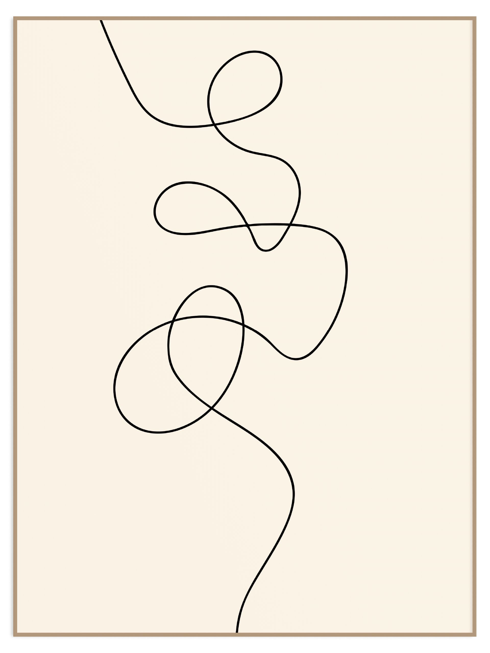Plakat just one line - bez marginesu (l) Plakat just one line - obrazek 1