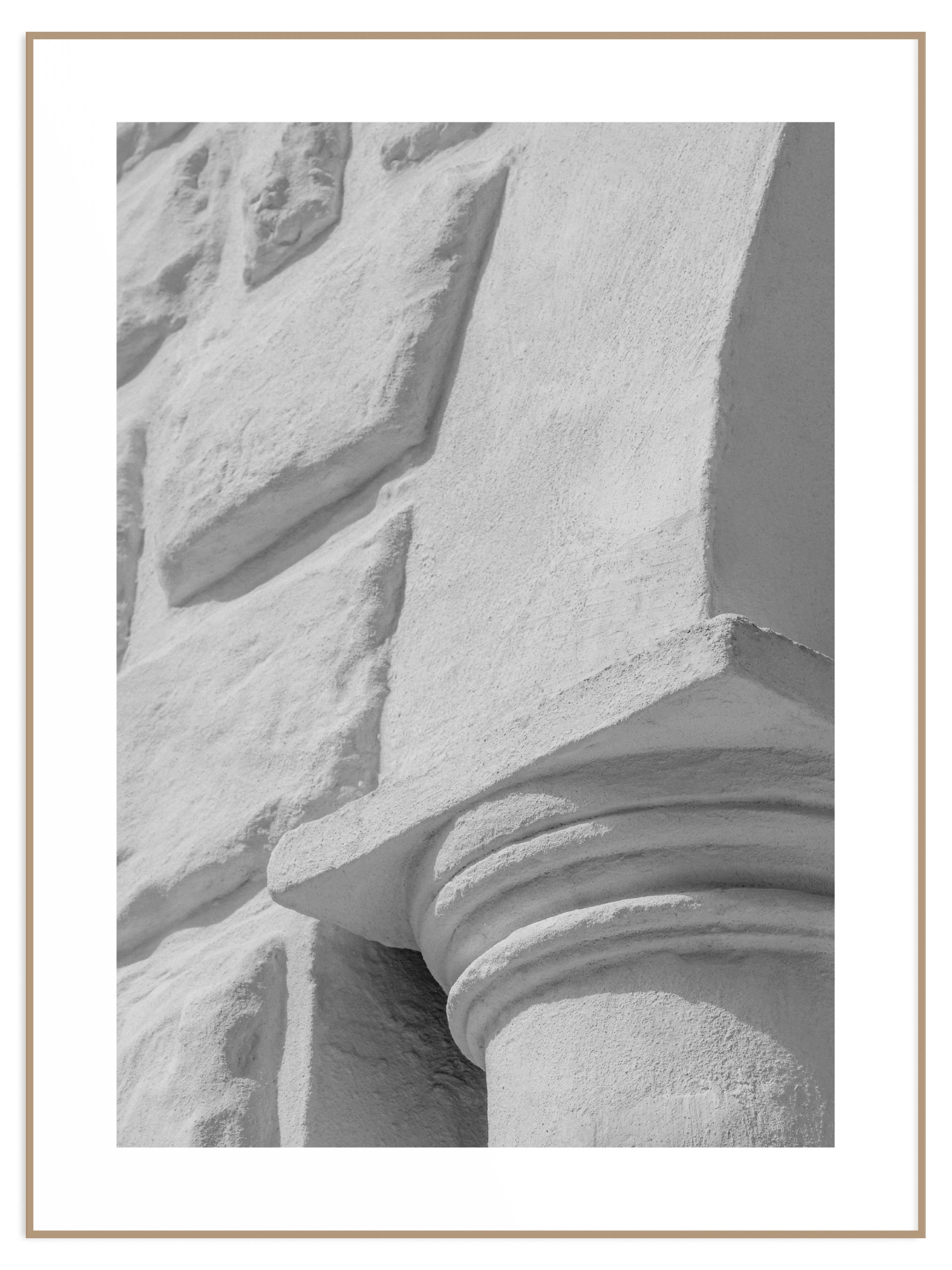 Plakat kolumna łuku b&w (l) Plakat antique b&w - obrazek 1