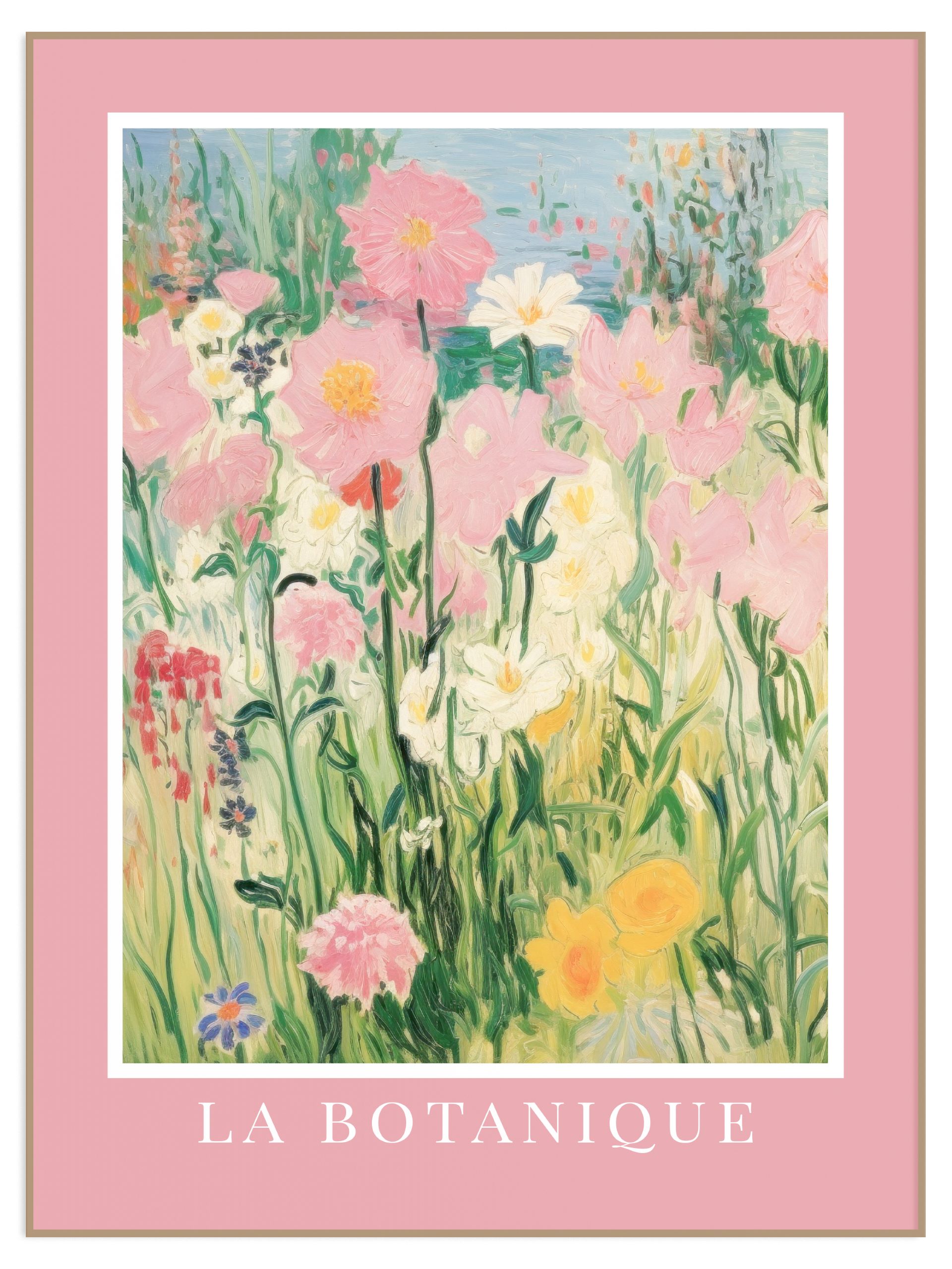Plakat la botanique z różowym marginesem (l) Plakat la botanique - obrazek 1