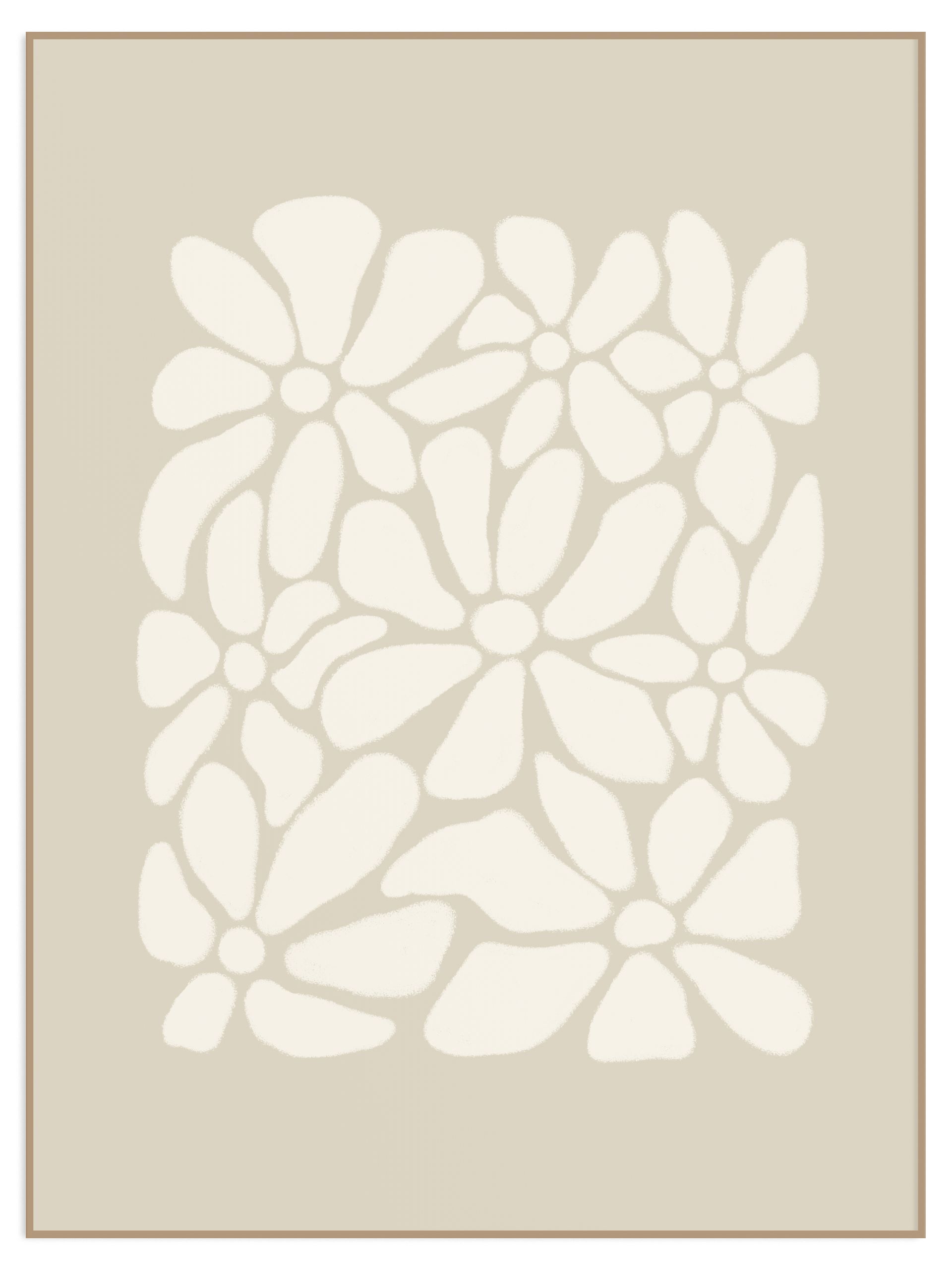 Plakat latte flowers - bez marginesu (l) Plakat latte flowers - obrazek 1