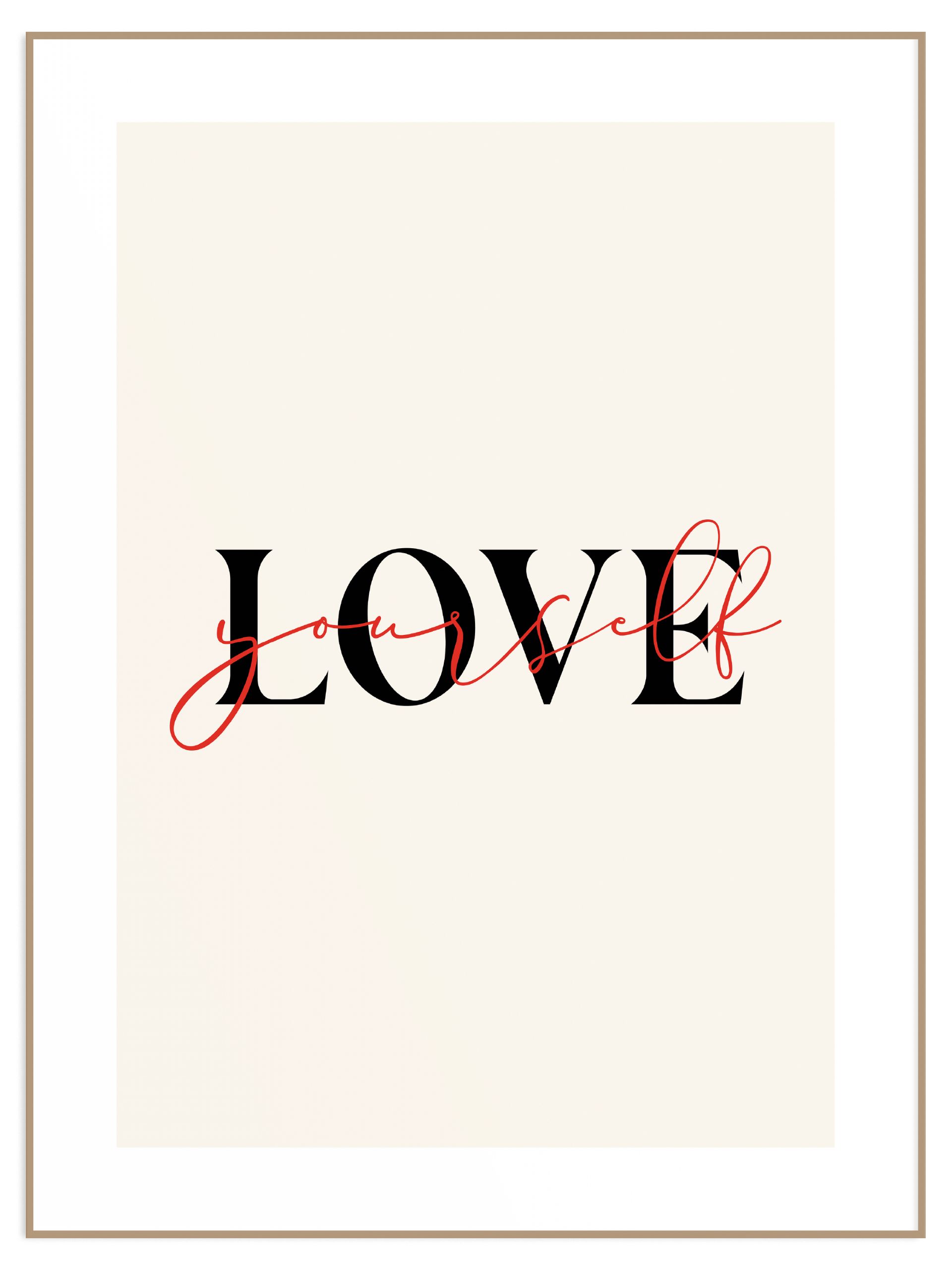 Plakat love yourself (l) Plakat love yourself - obrazek 1