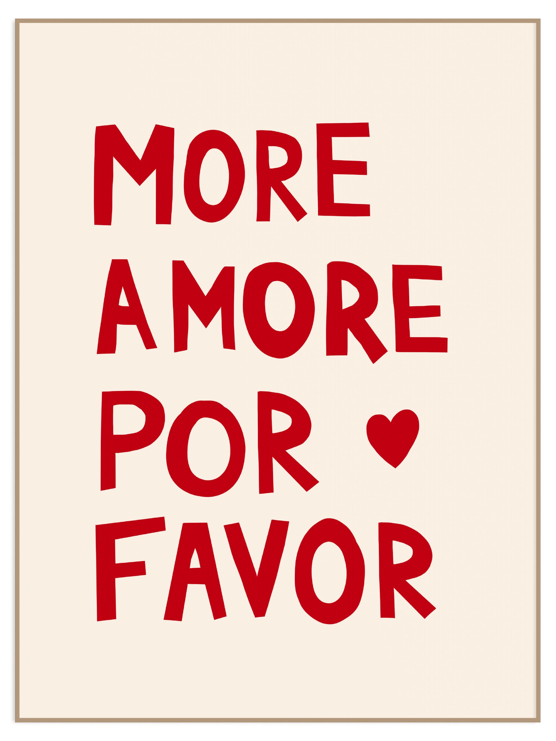 Plakat more amore por favor - bez marginesu (l) Plakat more amore por favor - obrazek 1