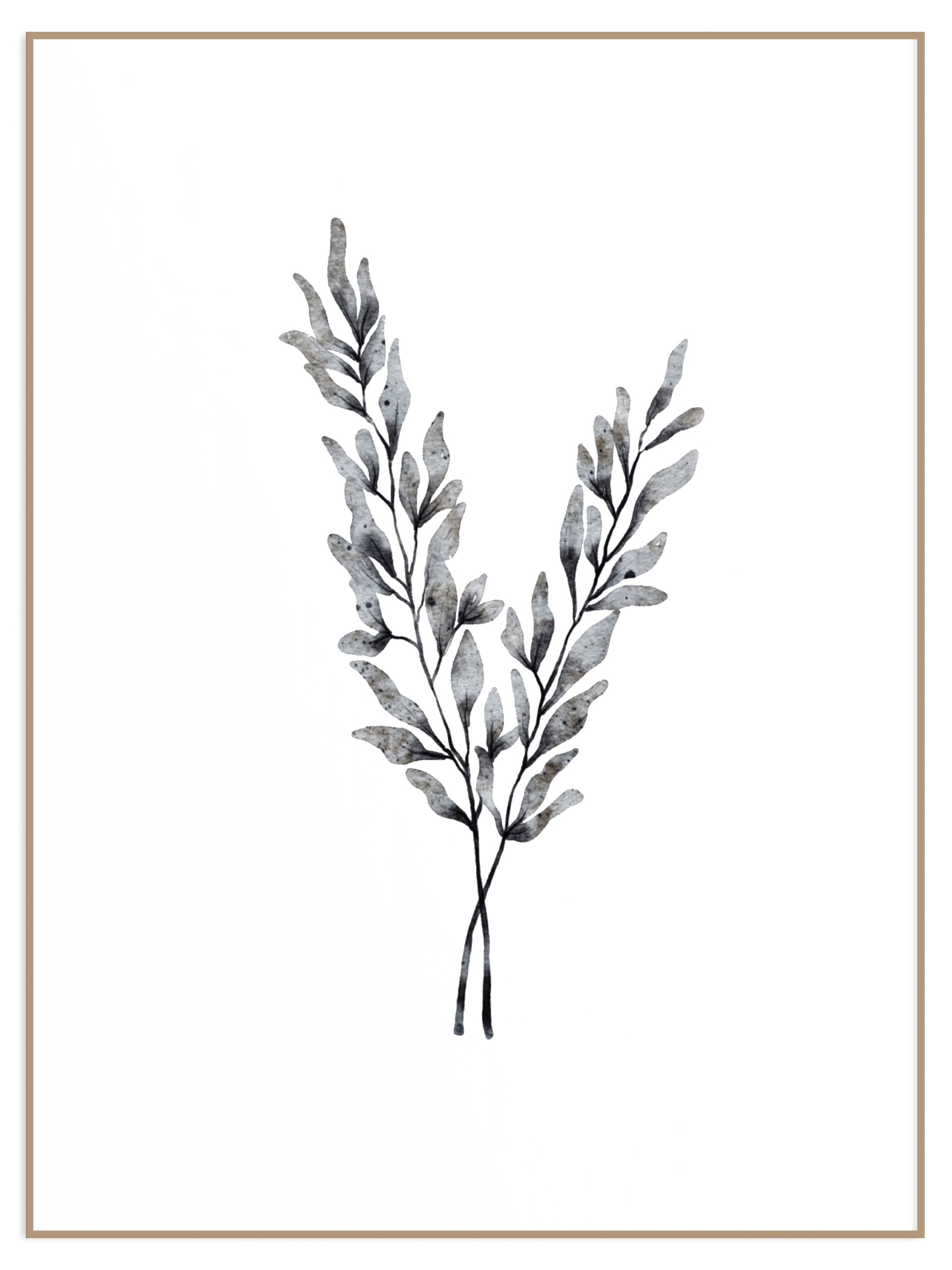 Plakat navy botanical watercolor No3 (sklep) Plakat navy botanicals No3 - obrazek 1