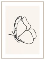 Plakat one line butterfly - obrazek 3