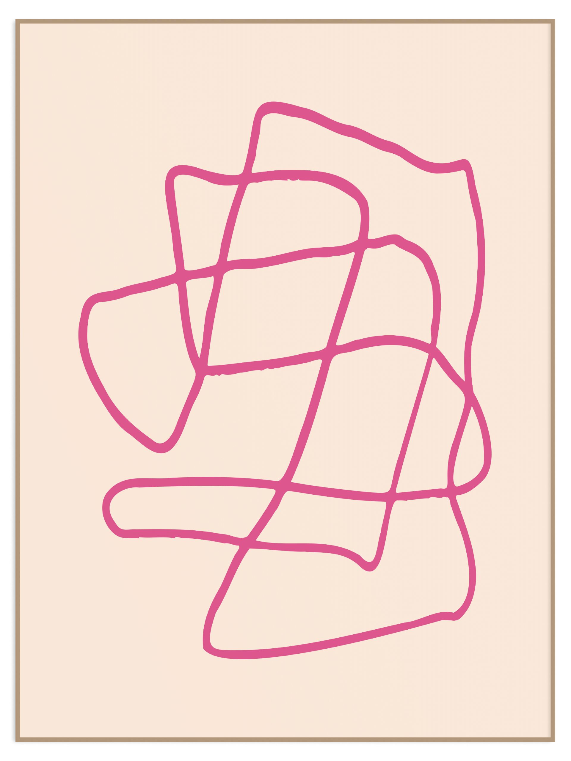 Plakat pink line - bez marginesu (l) Plakat pink line - obrazek 1