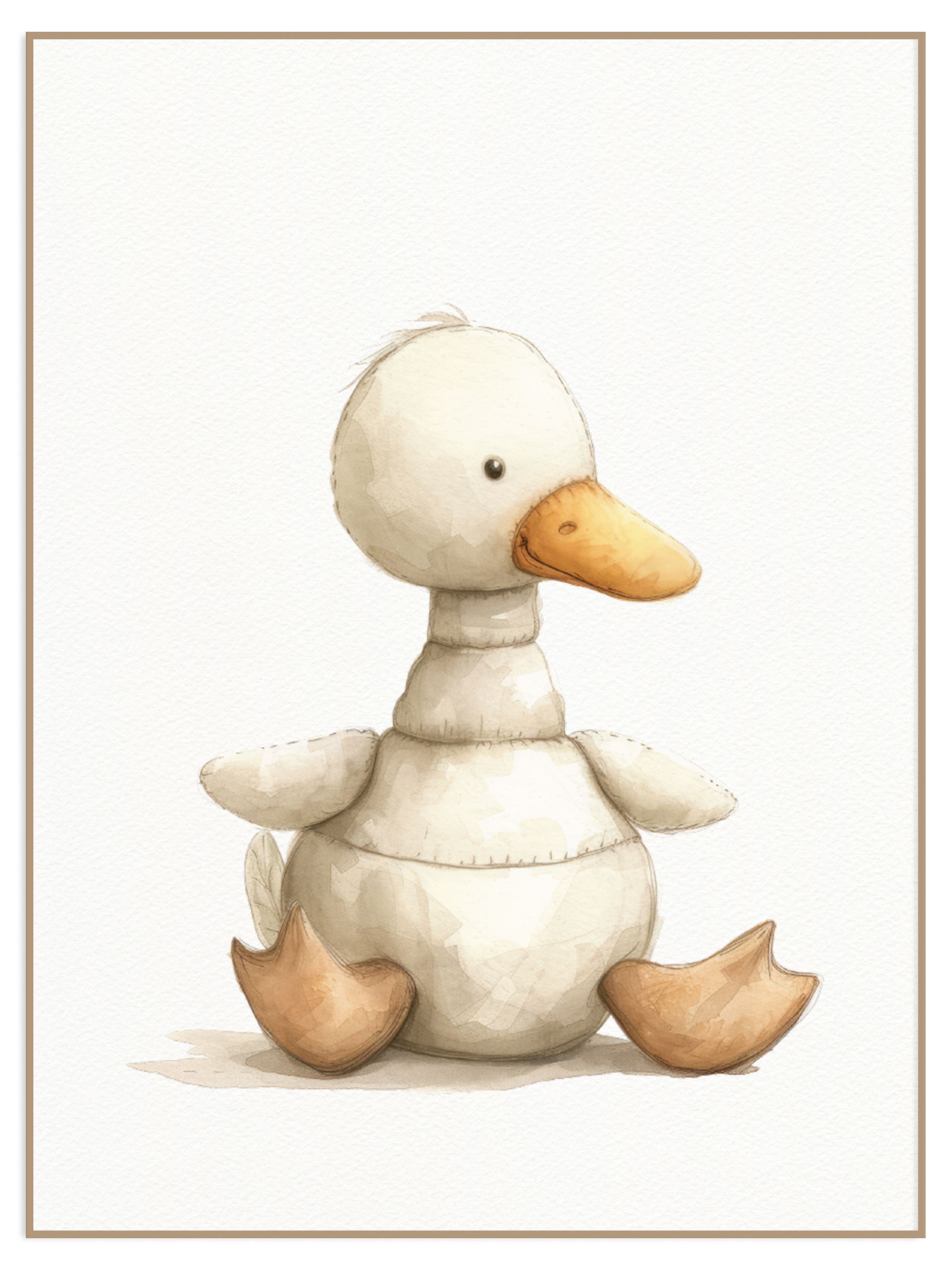 Plakat pluszowa kaczuszka (sklep) Plakat do pokoju dziecka pluszowa kaczuszka - obrazek 1