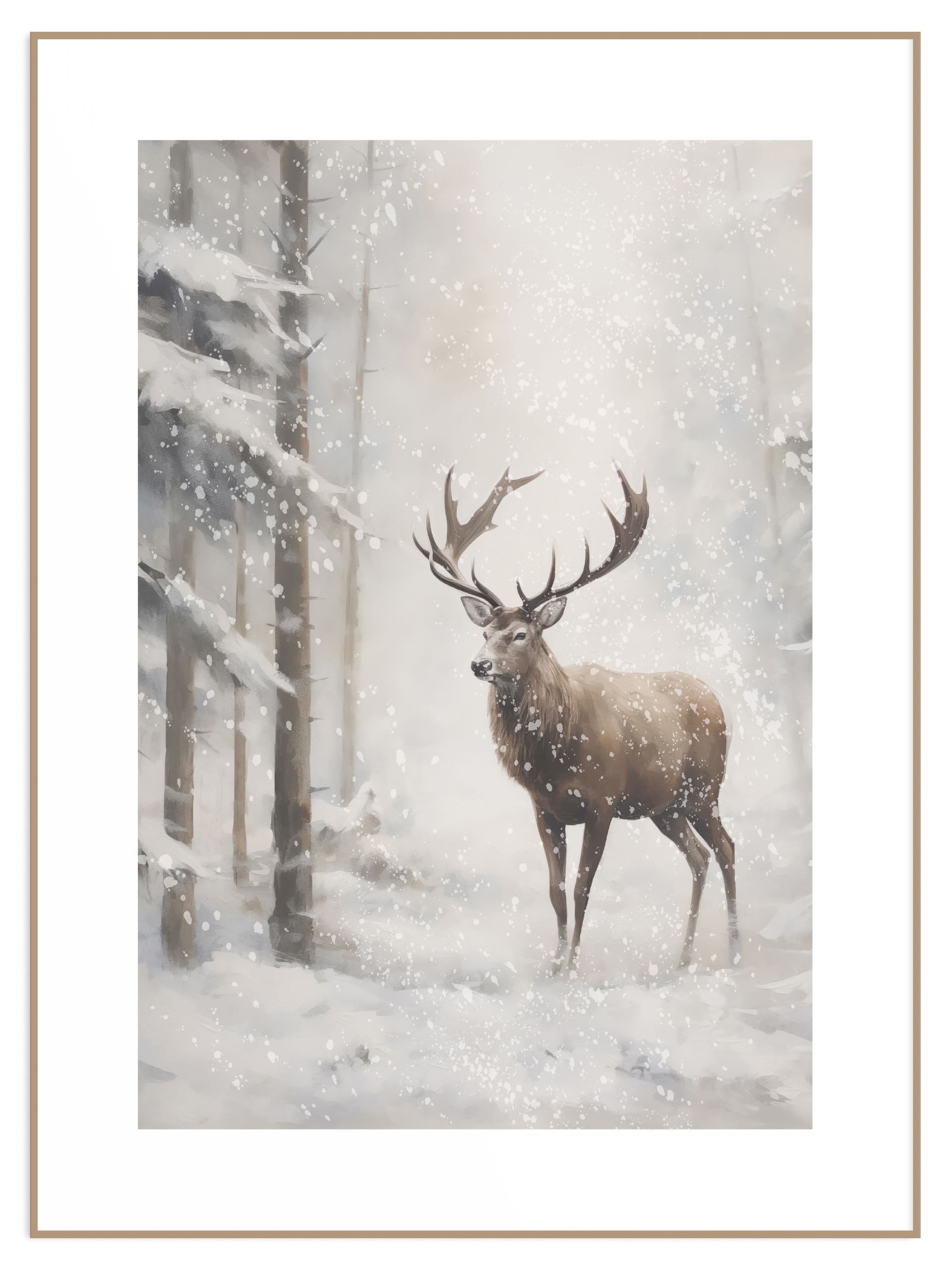 Plakat reindeer Plakat reindeer - obrazek 1