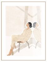 Plakat sitting woman