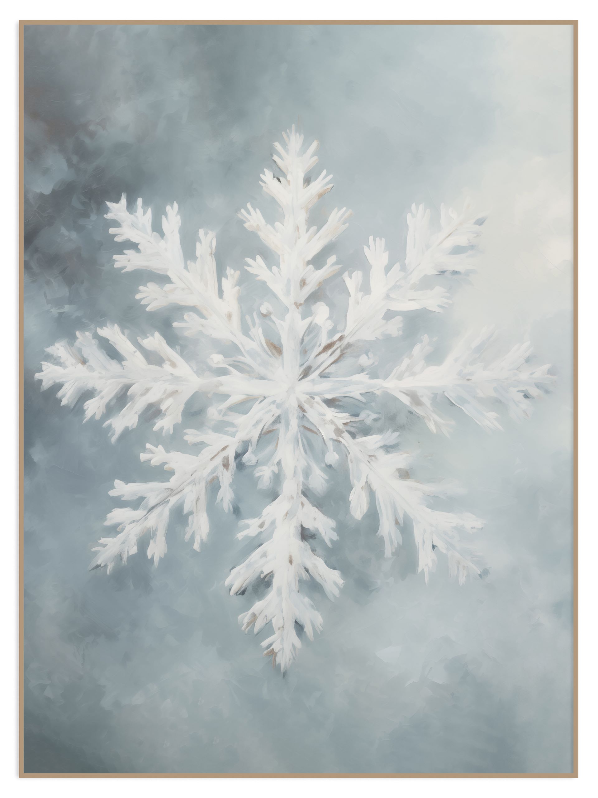 Plakat snowflake - bez marginesu Plakat snowflake - obrazek 1