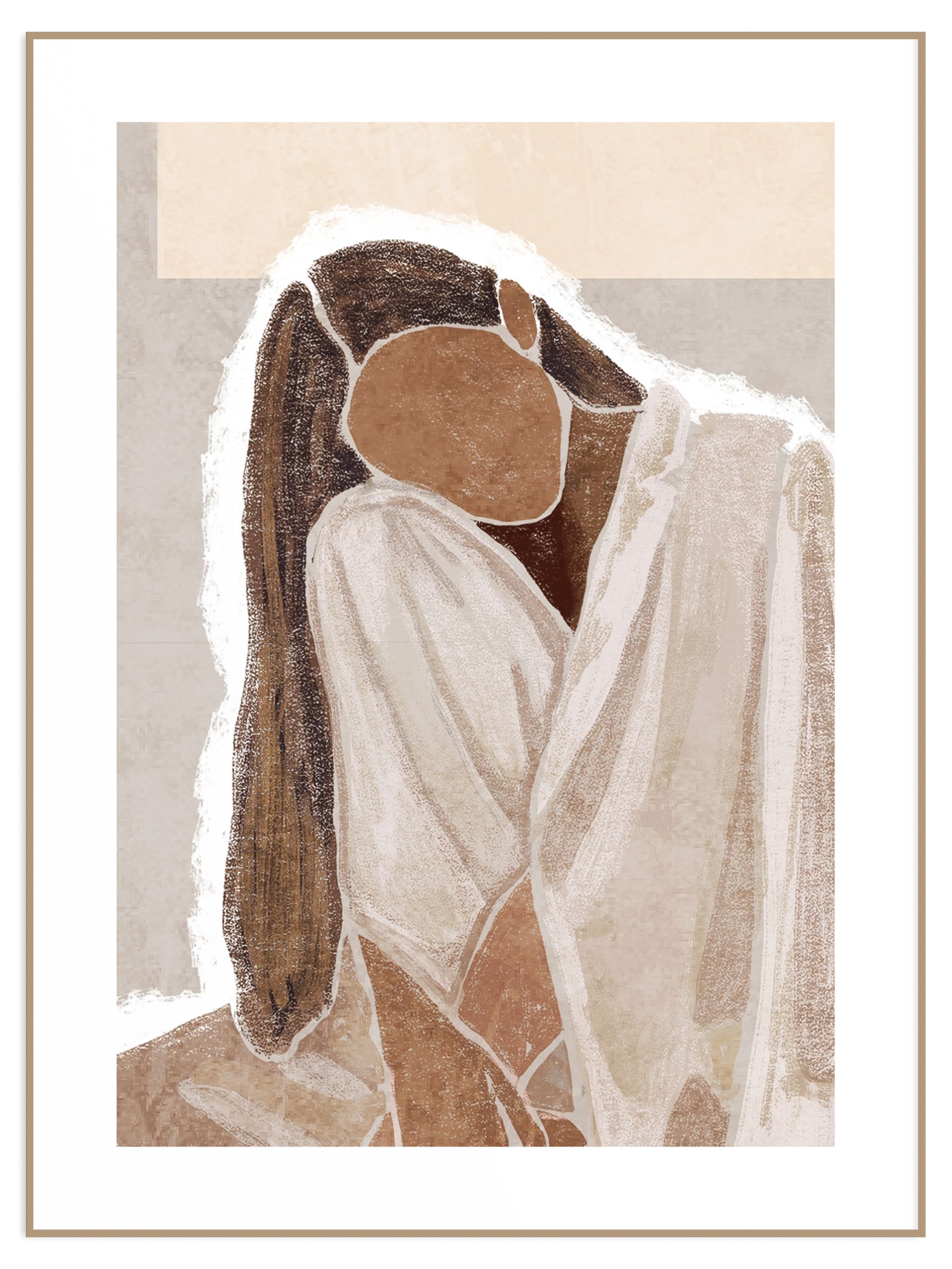 Plakat thoughtful woman (l) Plakat thoughtful woman - obrazek 1