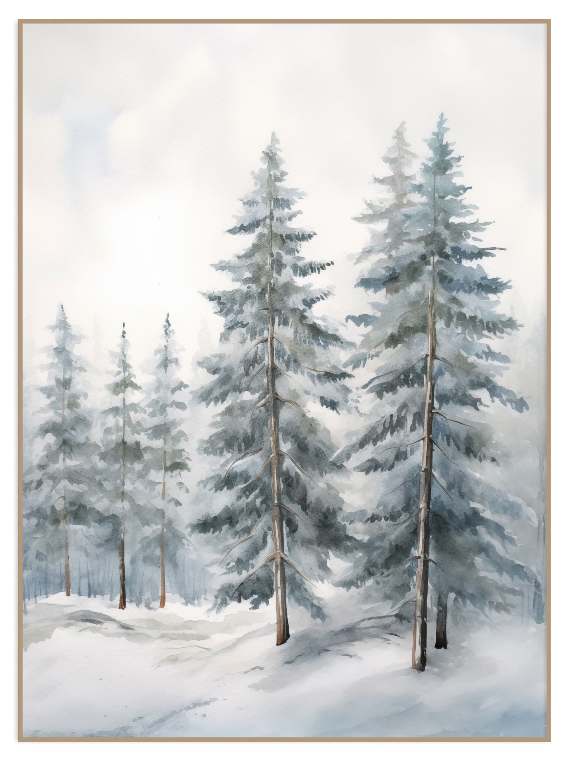 Plakat trees - bez marginesu Plakat trees - obrazek 1