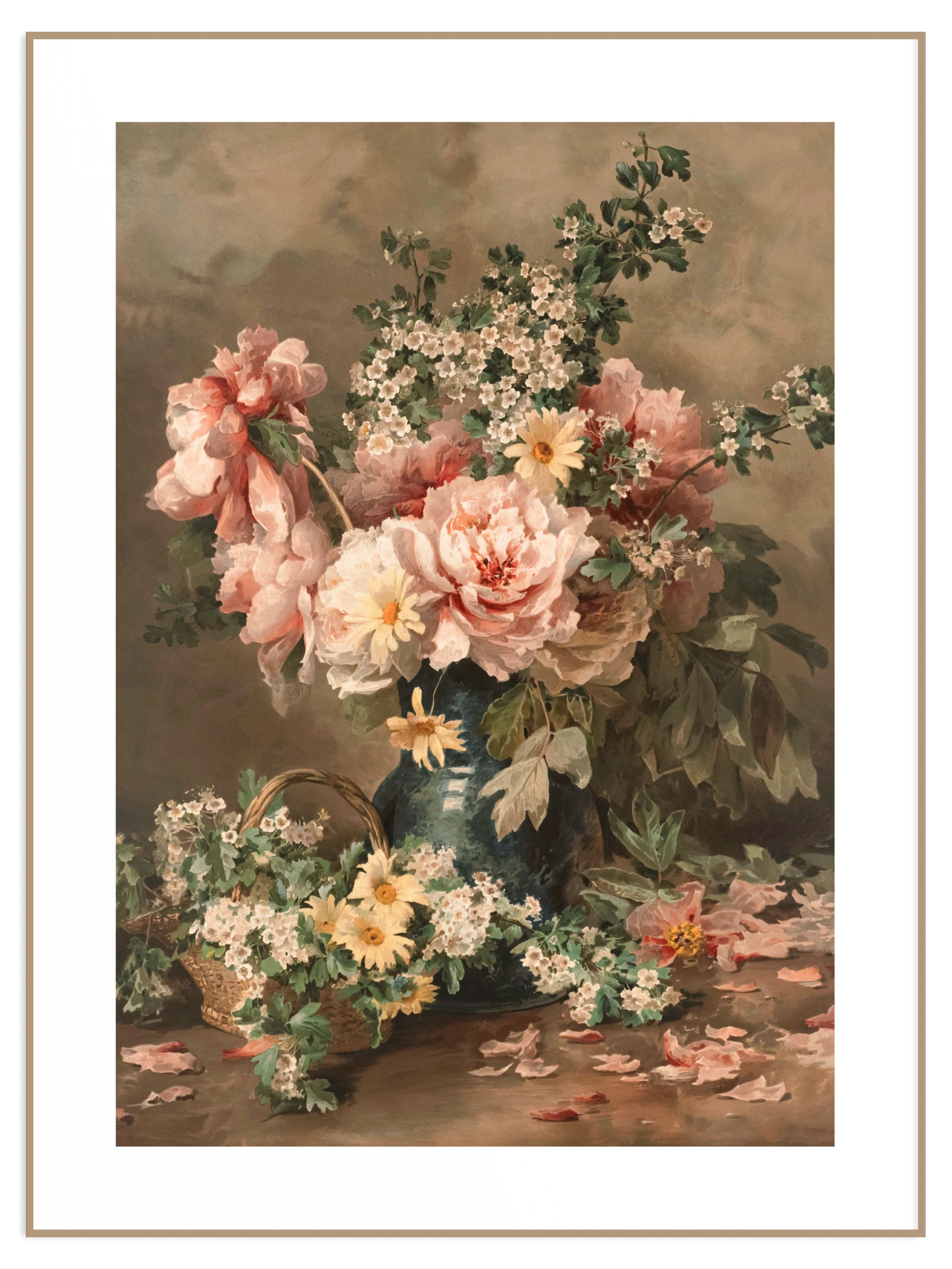Plakat vintage flowers (l) Plakat vintage flowers - obrazek 1