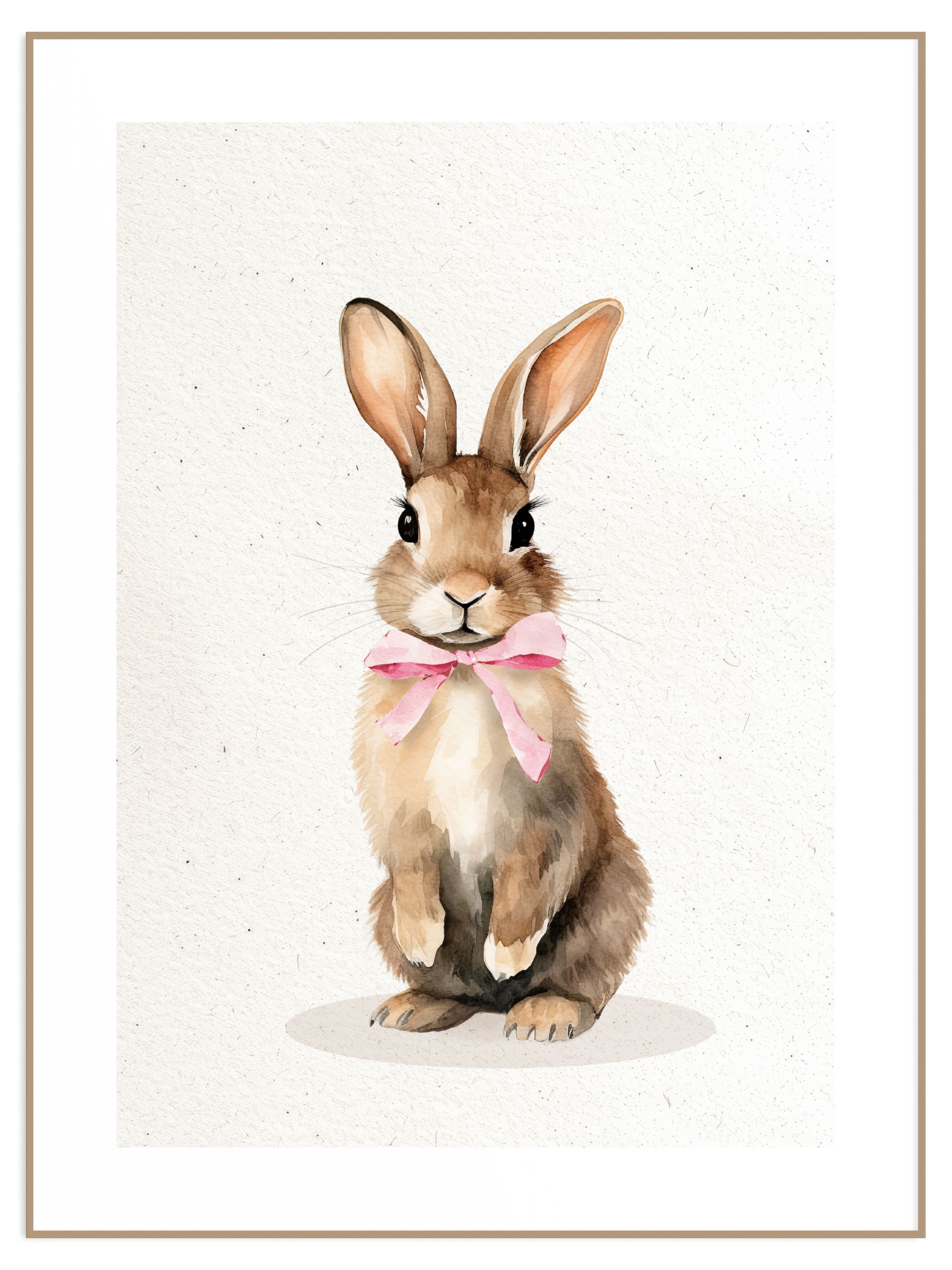 Plakat watercolor bunny (l) Plakat watercolor bunny - obrazek 1