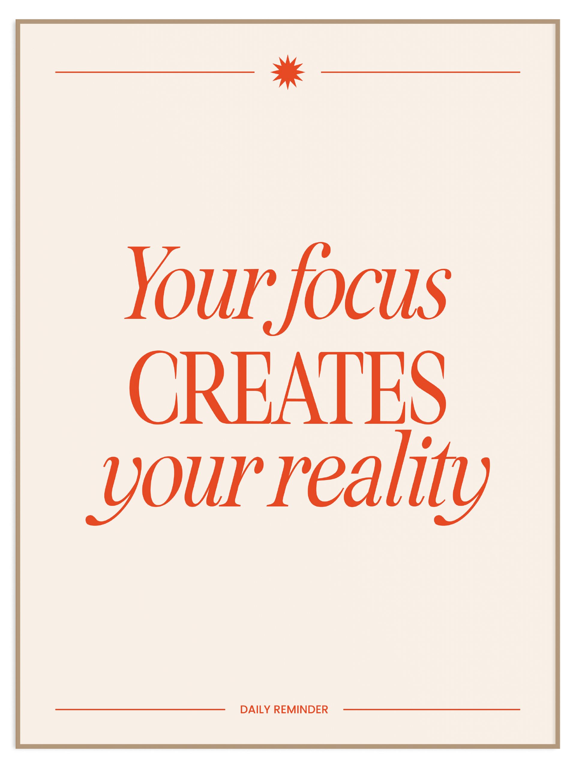 Plakat your focus bez marginesu (l) Plakat your focus - obrazek 1