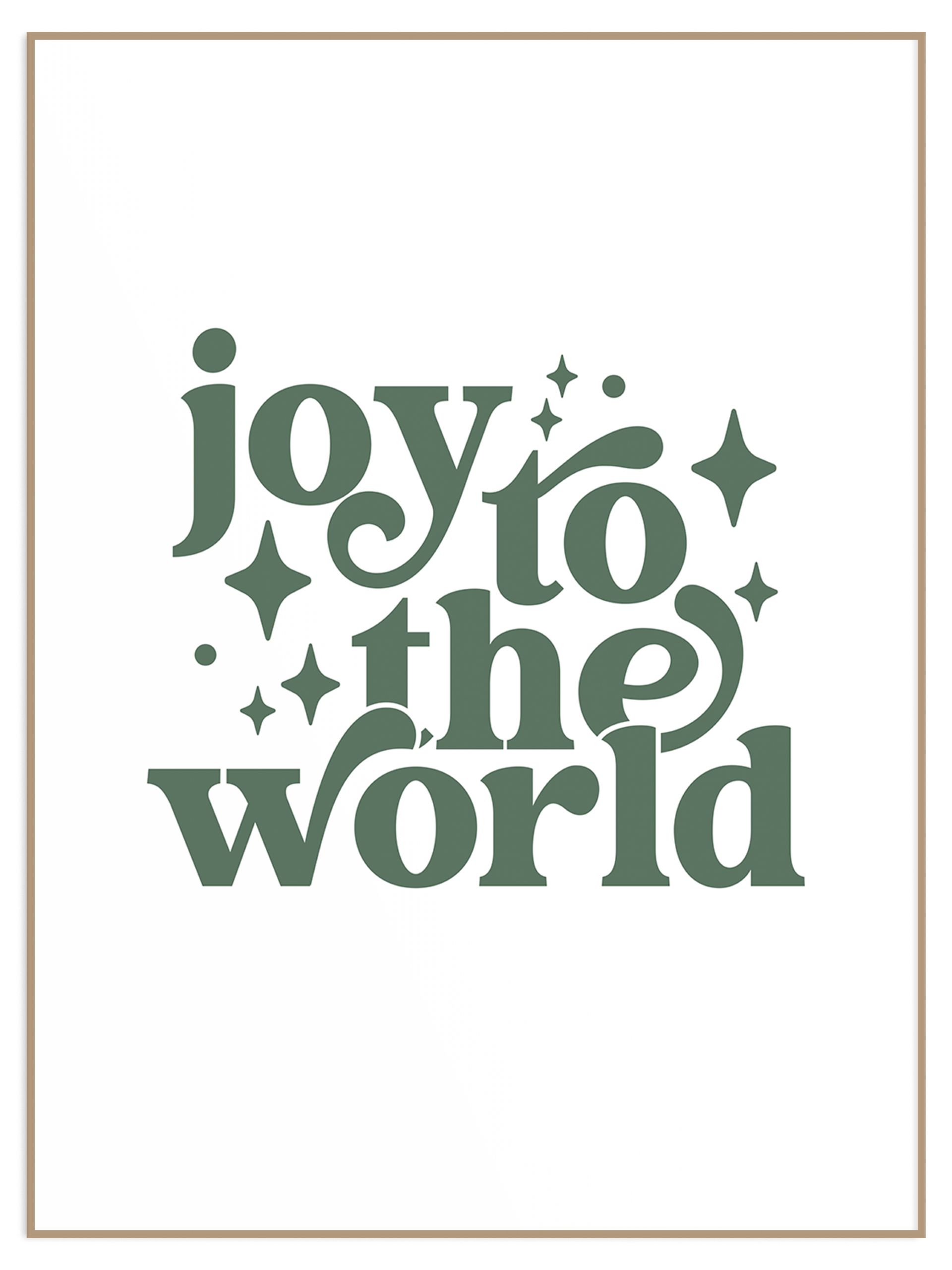 Plakat z napisem joy to the world (sklep) Plakat joy to the world - obrazek 1