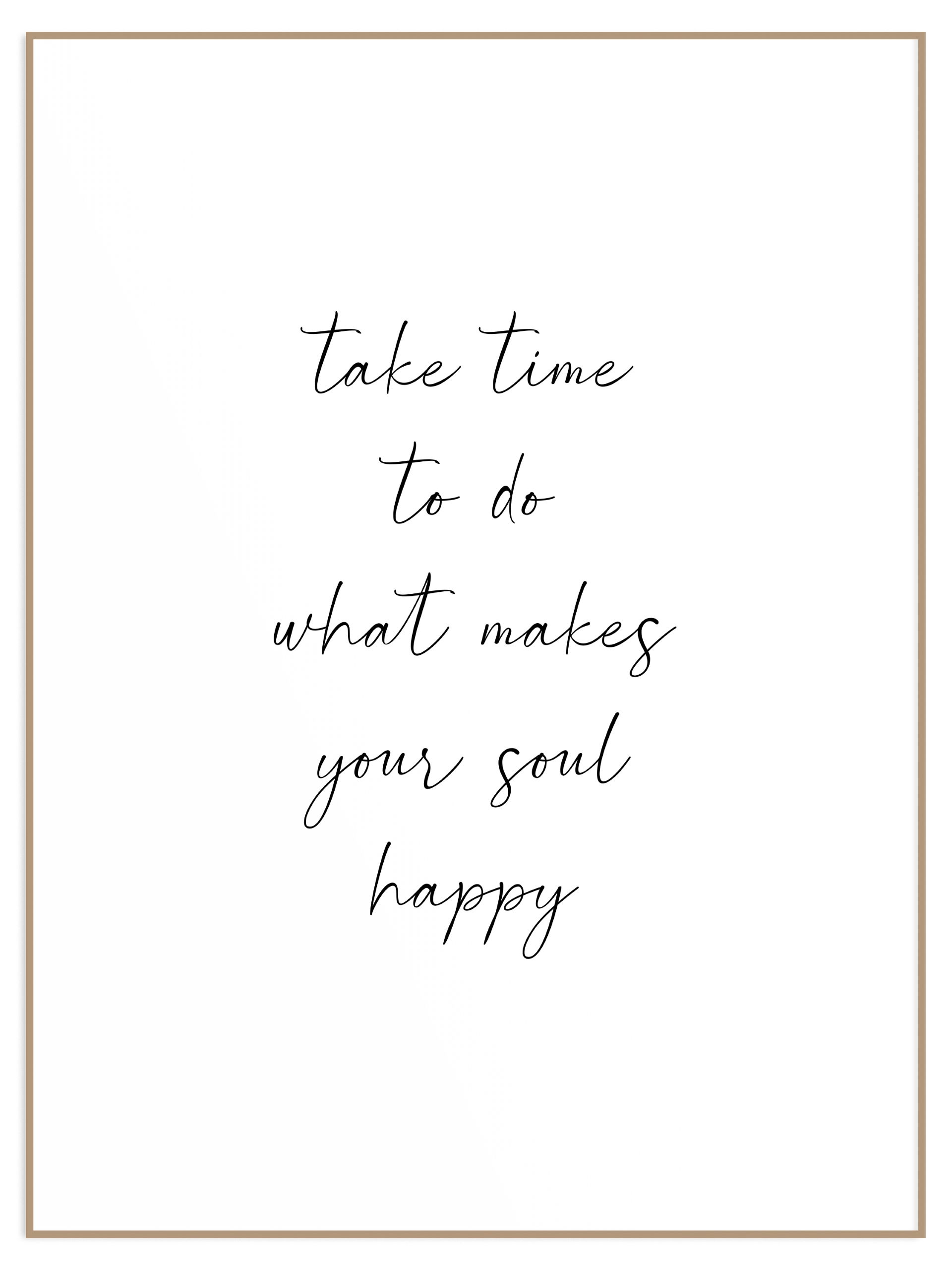Plakat z napisem take time (sklep) Plakat take time - obrazek 1
