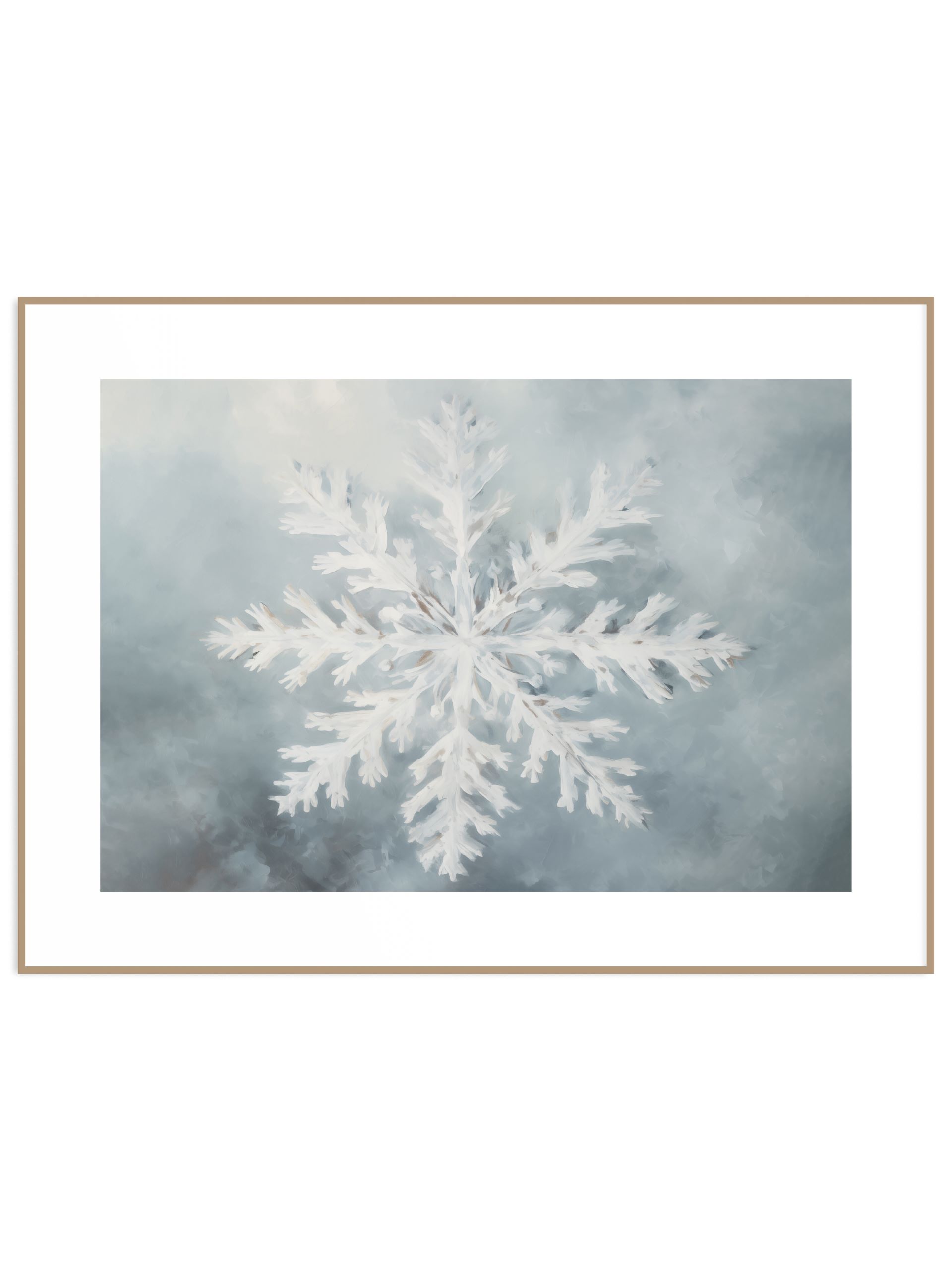 Poziomy plakat snowflake - bez marginesu Poziomy plakat snowflake - obrazek 1