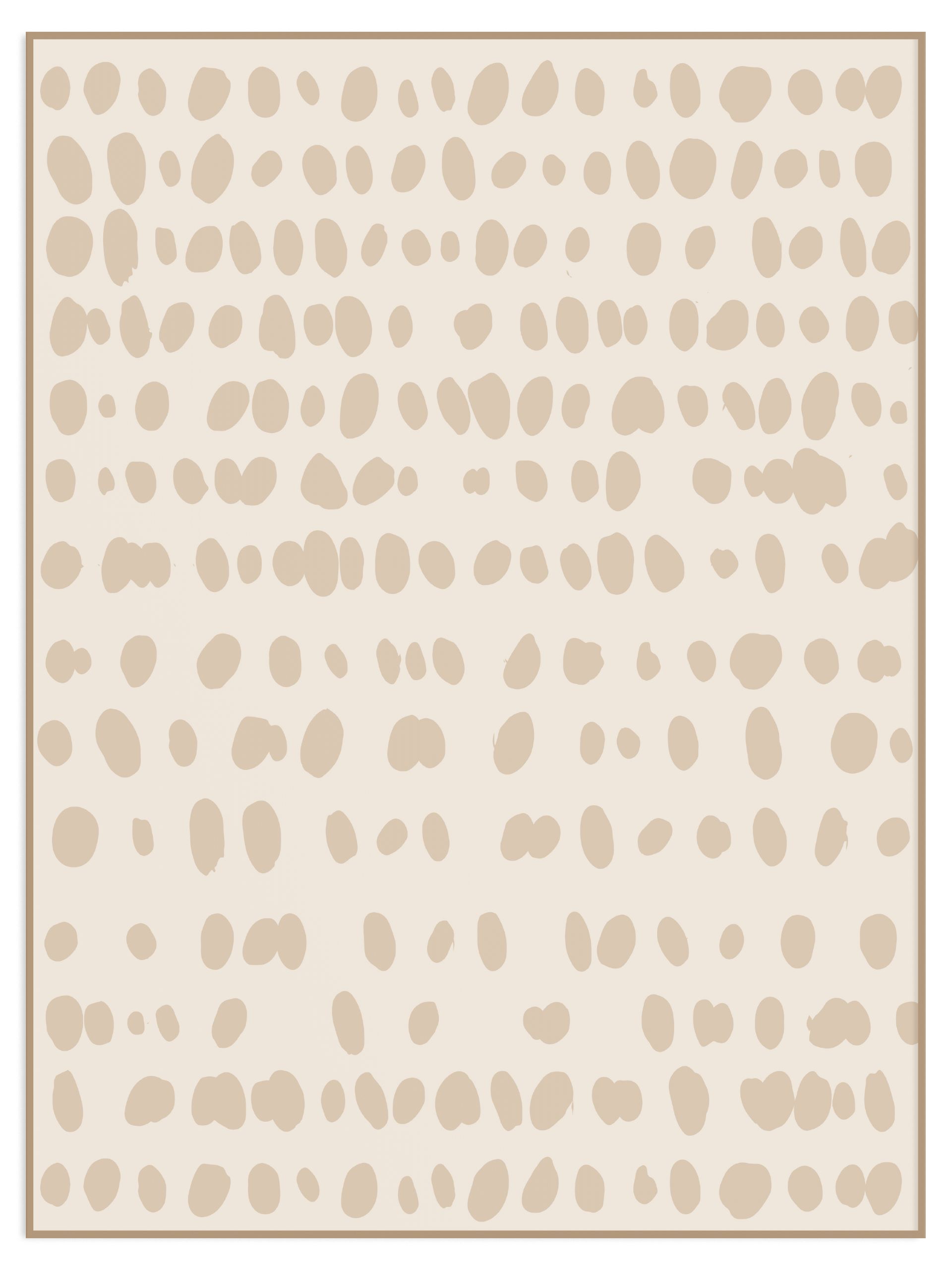 beżowy plakat dots na całej powierzchni (l) Plakat beżowy dots - obrazek 1