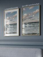 Plakat błękitne wybrzeże oceanu - obrazek 2